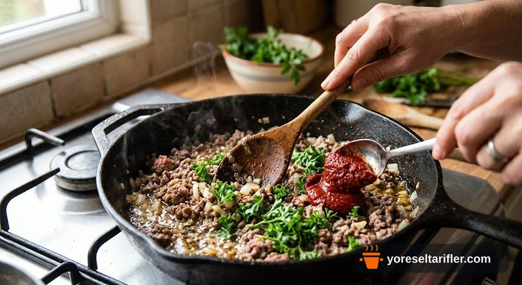 Etli Lahana Dolması Tarifi — Adım 6