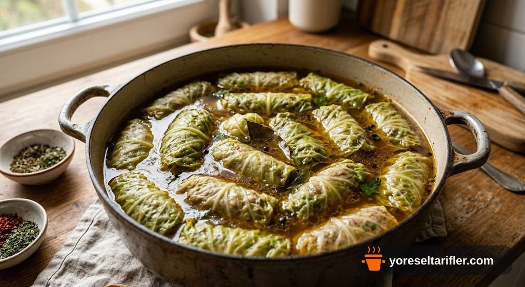 Etli Lahana Dolması Tarifi — Adım 8