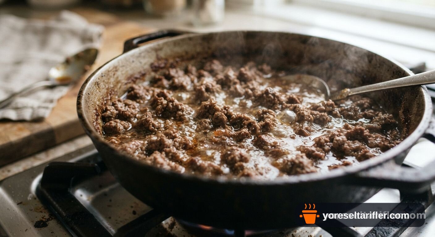Etli Makarna Tarifi — Adım 5