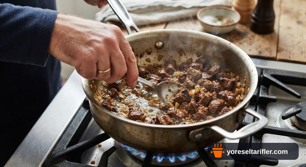 Etli Patlıcan Kızartması Tarifi — Adım 3