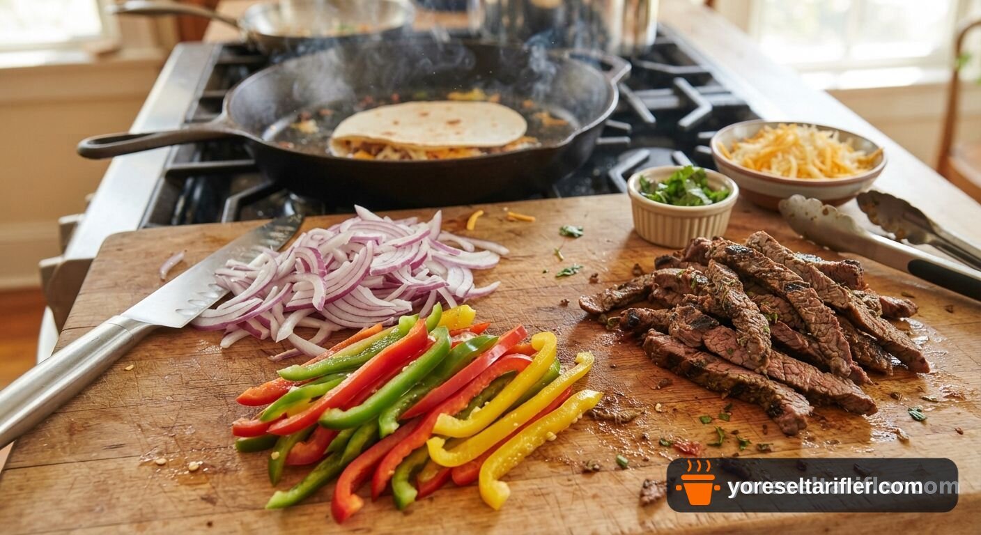Etli Quesadilla Tarifi — Adım 1