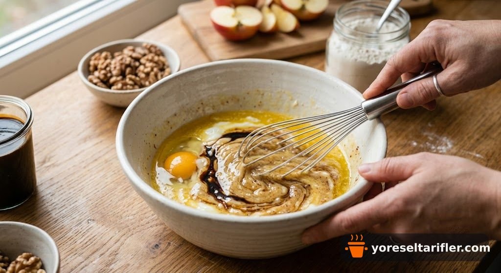 Ev Usulü Elmalı Cevizli Kurabiye Tarifi — Adım 3