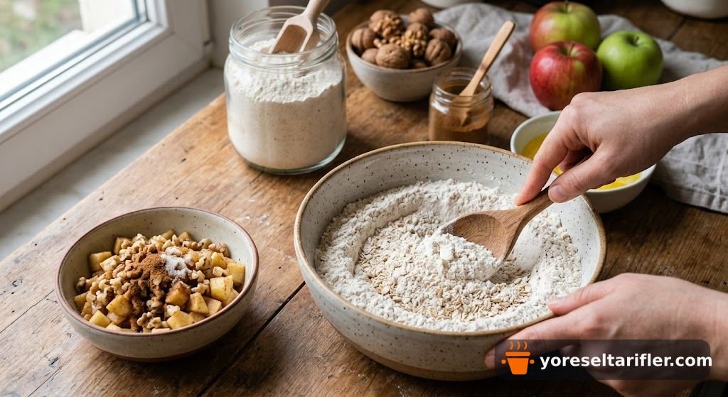 Ev Usulü Elmalı Cevizli Kurabiye Tarifi — Adım 4