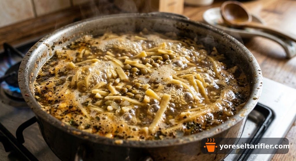 Ev Usulü Mercimekli Erişteli Tutmaç Çorbası Tarifi — Adım 1