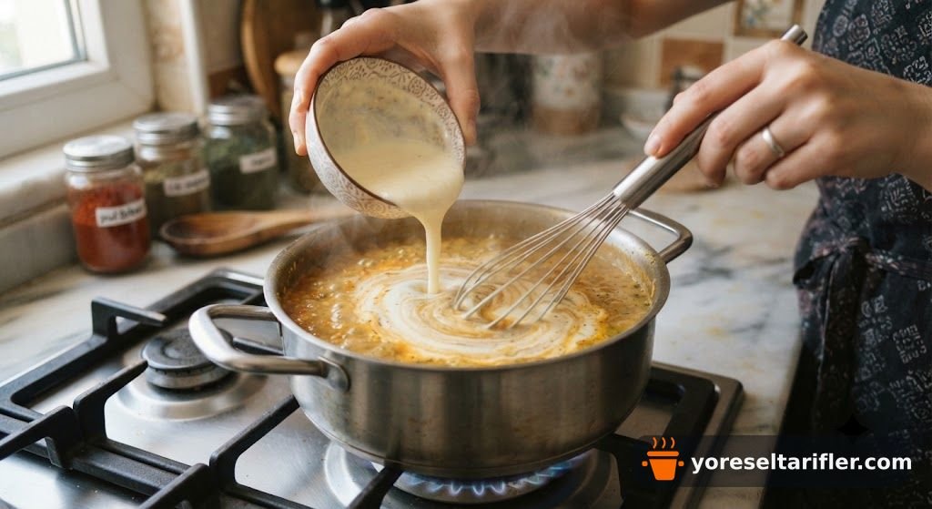 Ev Usulü Mercimekli Erişteli Tutmaç Çorbası Tarifi — Adım 3