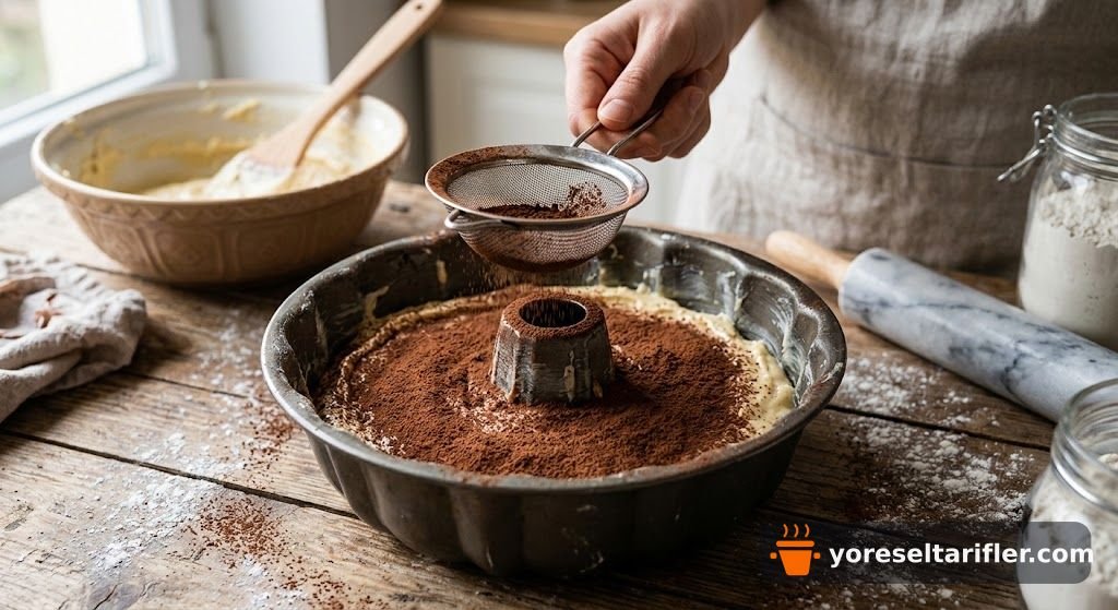 Ev Usulü Yumuşacık Kakaolu Kek Tarifi — Adım 3