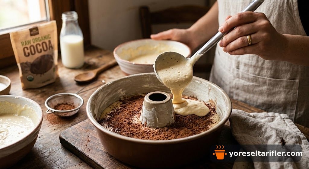 Ev Usulü Yumuşacık Kakaolu Kek Tarifi — Adım 4
