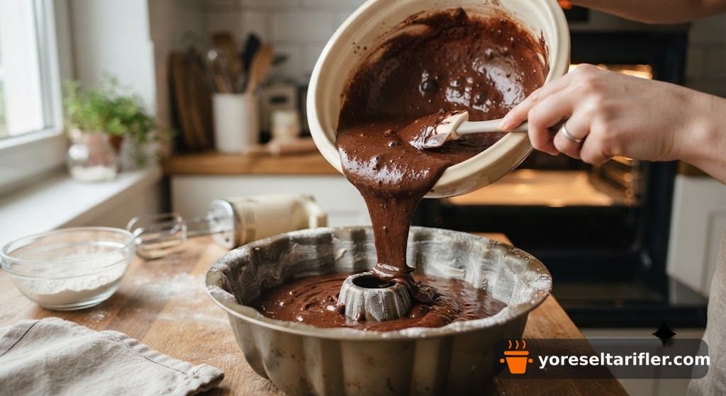 Ev Usulü Yumuşacık Kakaolu Kek Tarifi — Adım 5