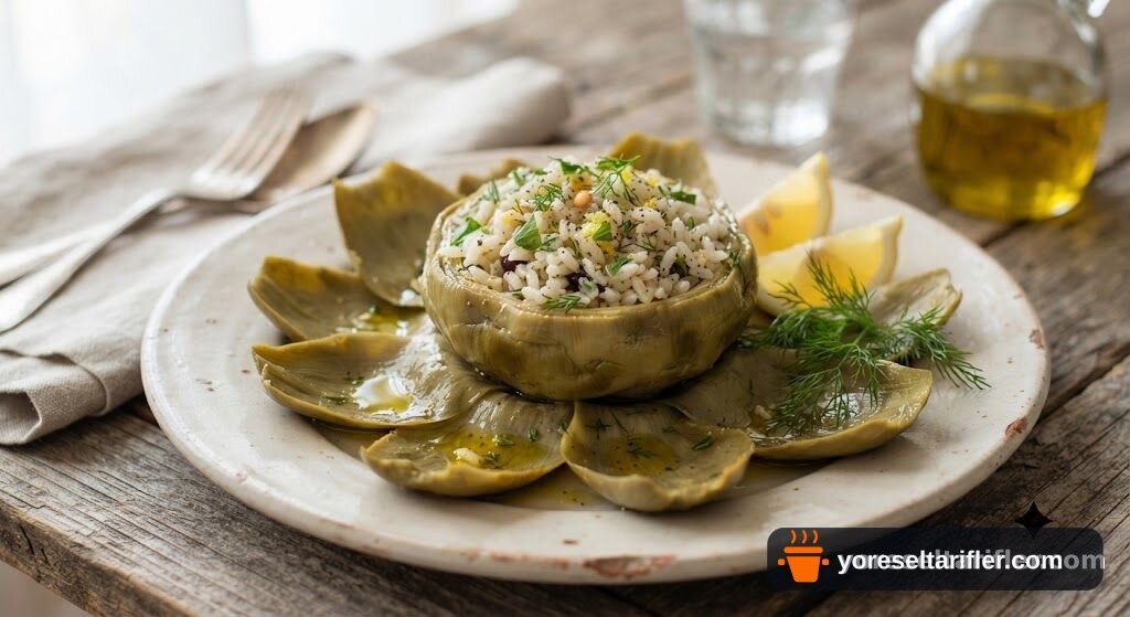 Ev Usulü Zeytinyağlı Enginarlı Pilav Tarifi — Adım 10