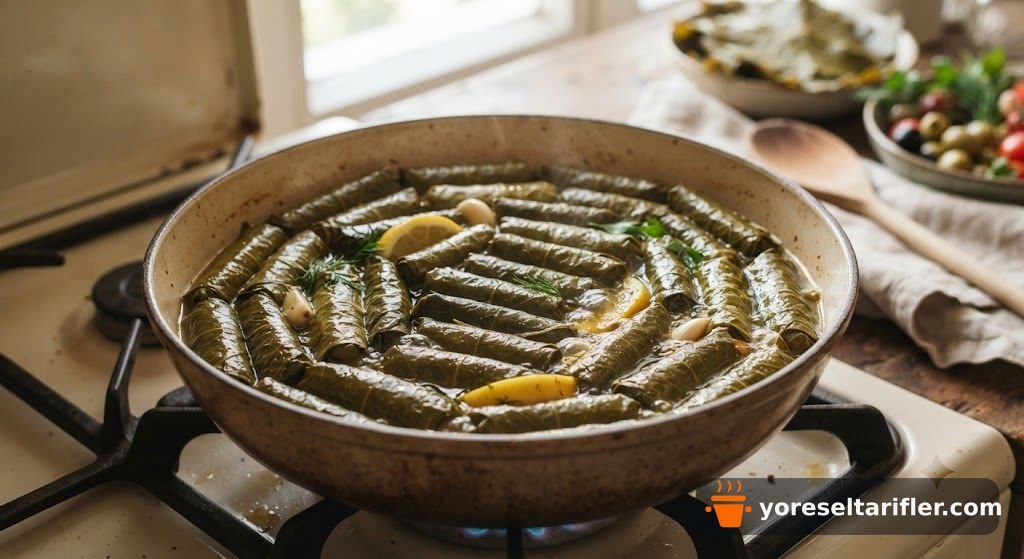 Ev Usulü Zeytinyağlı Yaprak Sarma Tarifi — Adım 4