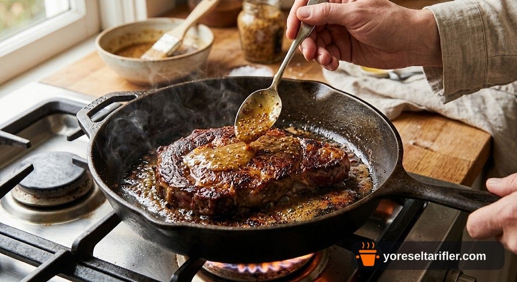 Ev Yapımı Ballı Hardal Soslu Biftek Tarifi — Adım 8