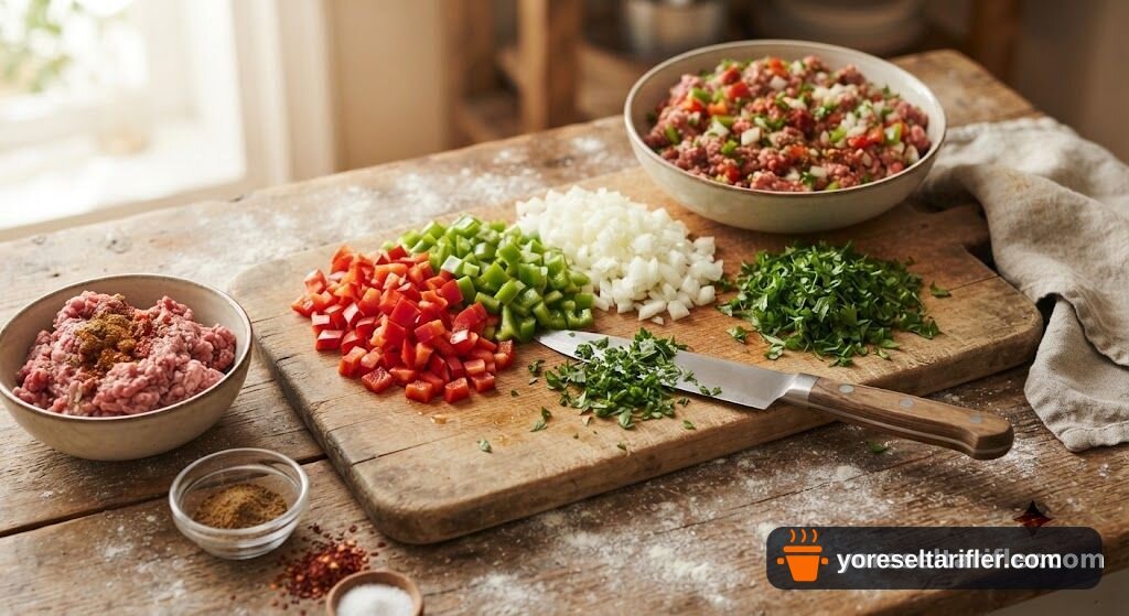 Ev Yapımı Etli Ekmek Tarifi — Adım 2