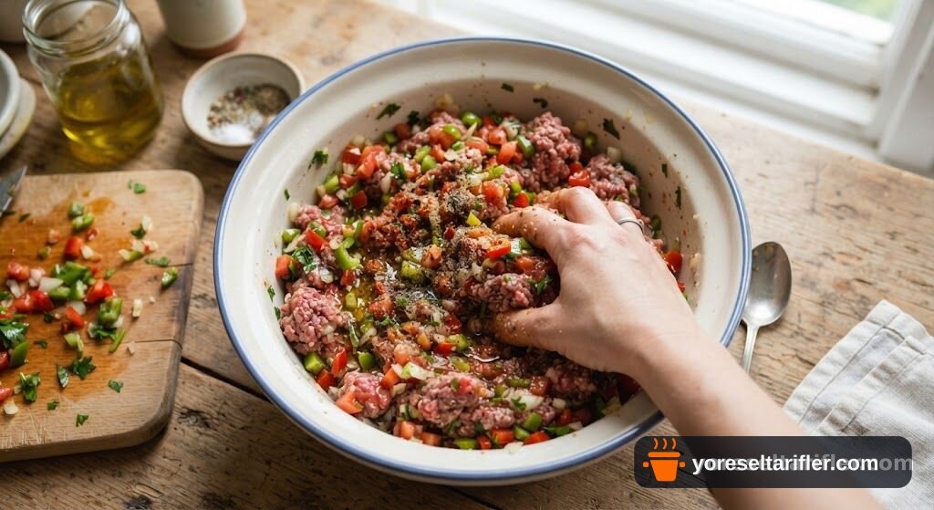 Ev Yapımı Etli Ekmek Tarifi — Adım 3