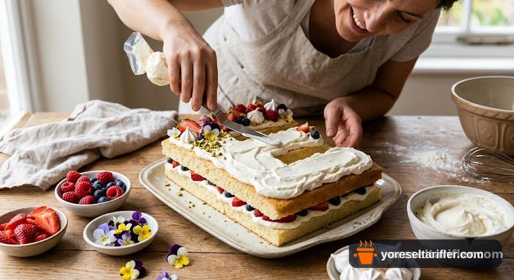 Ev Yapımı Harf Pasta Tarifi — Adım 3
