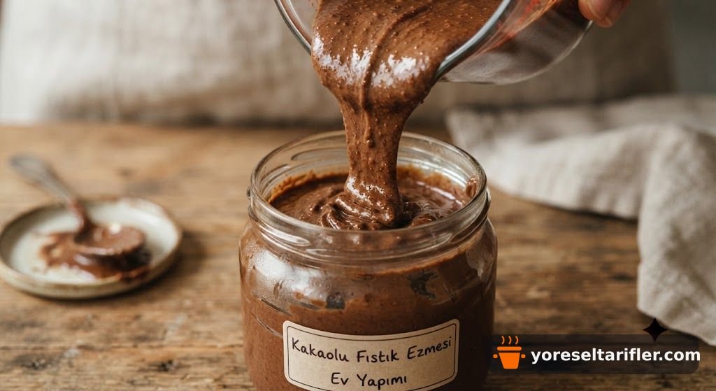 Ev Yapımı Kakaolu Fıstık Ezmesi Tarifi — Adım 5