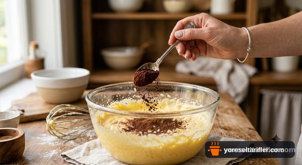 Ev Yapımı Kakaolu Mini Cupcake Tarifi — Adım 1