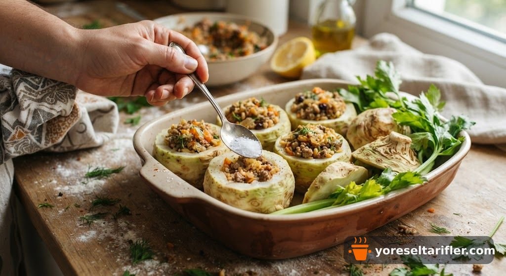 Ev Yapımı Kereviz Dolması Tarifi — Adım 5