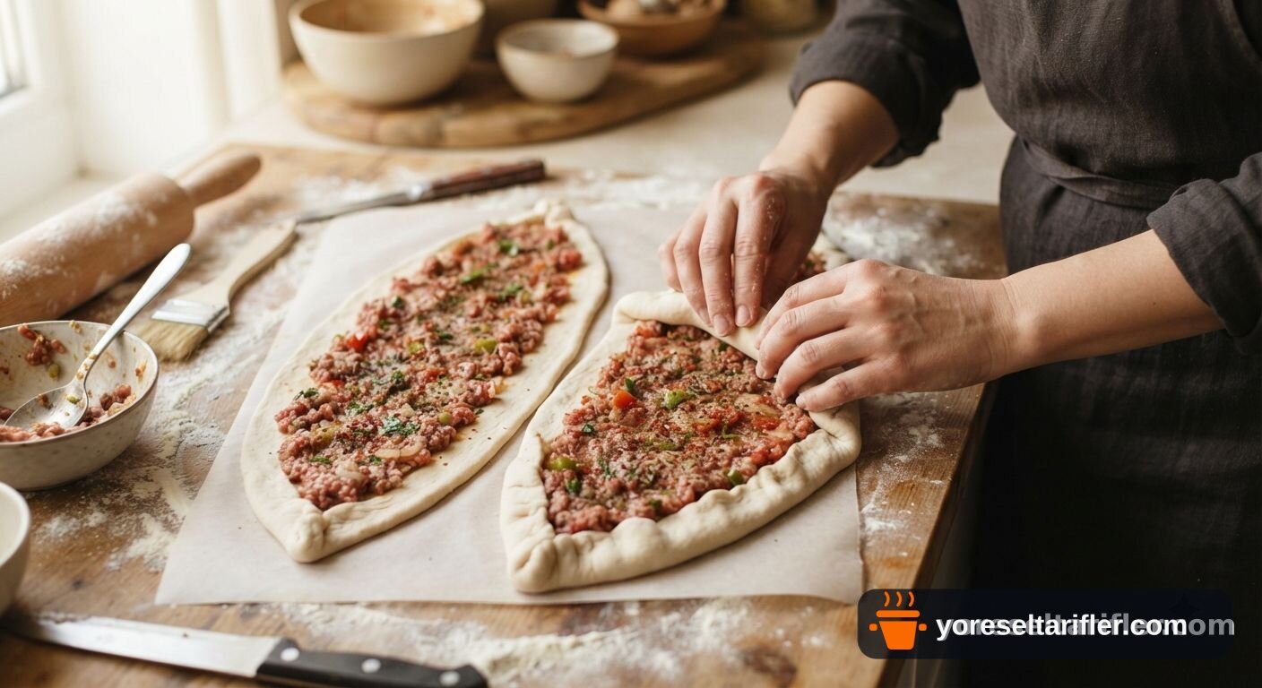Ev Yapımı Kıymalı Pide Tarifi — Adım 7