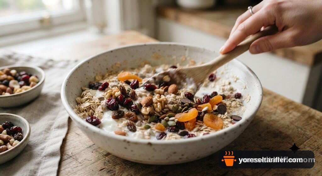 Ev Yapımı Kuru Meyveli Granola Tarifi — Adım 2