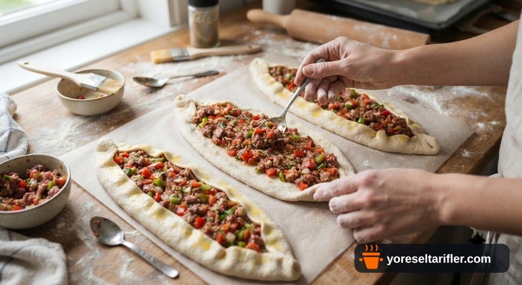 Ev Yapımı Kuşbaşılı Pide Tarifi — Adım 12