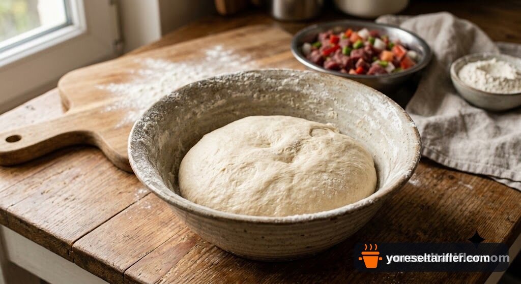 Ev Yapımı Kuşbaşılı Pide Tarifi — Adım 3
