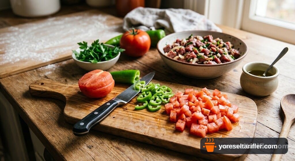 Ev Yapımı Kuşbaşılı Pide Tarifi — Adım 4
