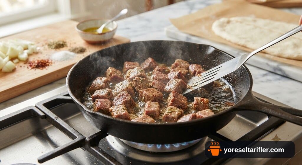 Ev Yapımı Kuşbaşılı Pide Tarifi — Adım 6