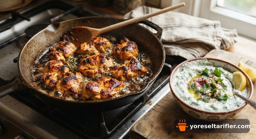 Ev Yapımı Yoğurt Soslu Tavuk Döner Tarifi — Adım 2
