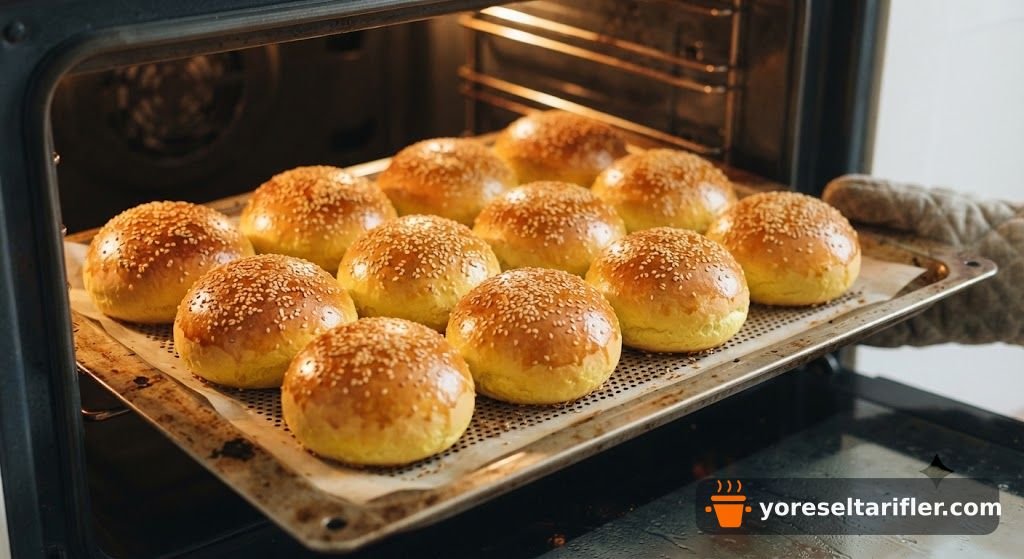Ev Yapımı Yumuşacık Hamburger Ekmeği Tarifi — Adım 9