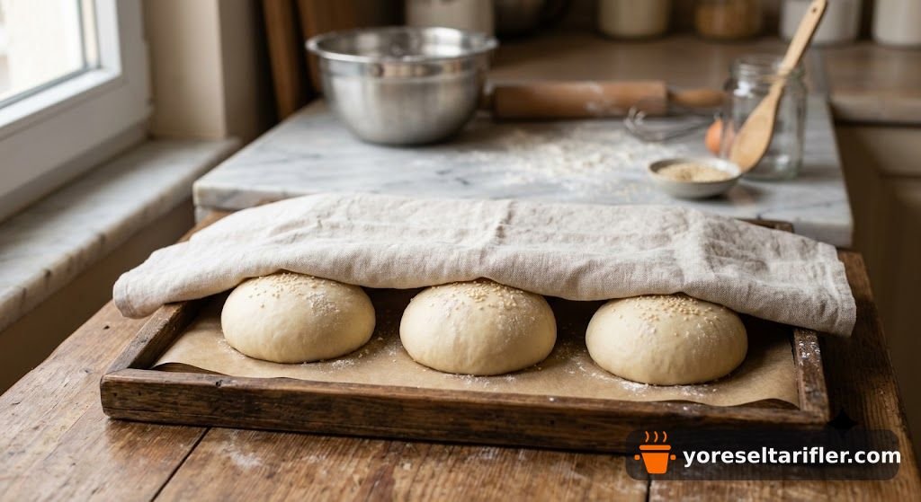 Ev Yapımı Yumuşak Hamburger Ekmeği Tarifi — Adım 4