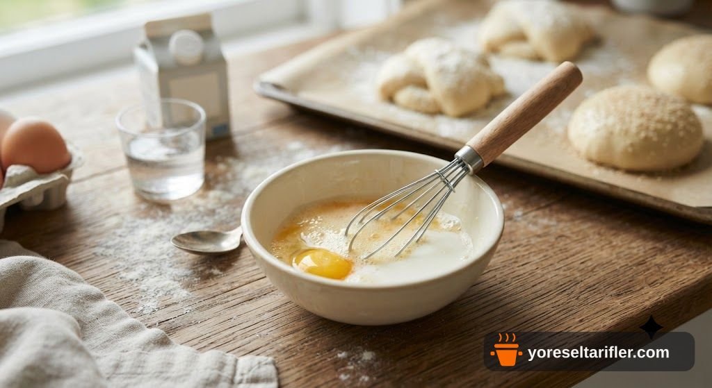 Ev Yapımı Yumuşak Hamburger Ekmeği Tarifi — Adım 7