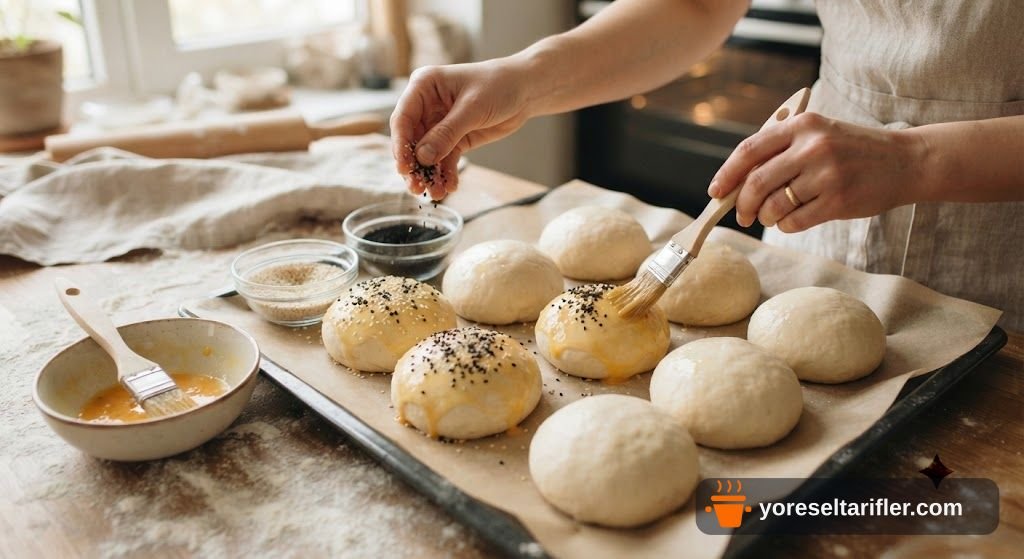 Ev Yapımı Yumuşak Hamburger Ekmeği Tarifi — Adım 8