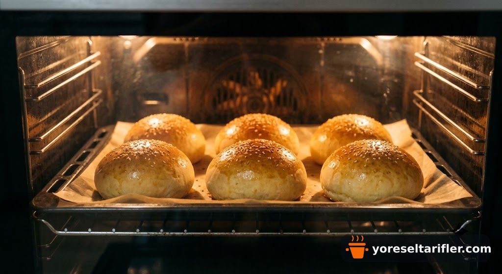 Ev Yapımı Yumuşak Hamburger Ekmeği Tarifi — Adım 9