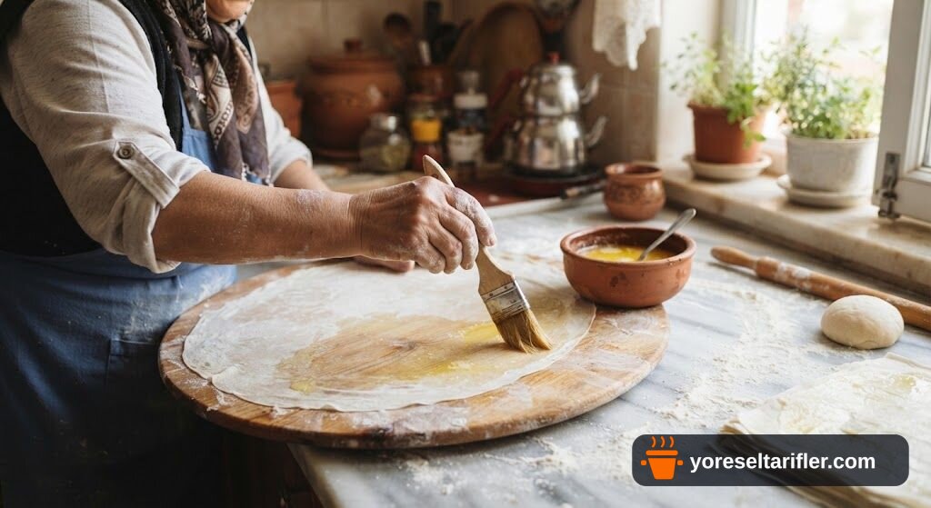 Fındık Ezmeli Pratik Baklava Tarifi — Adım 3