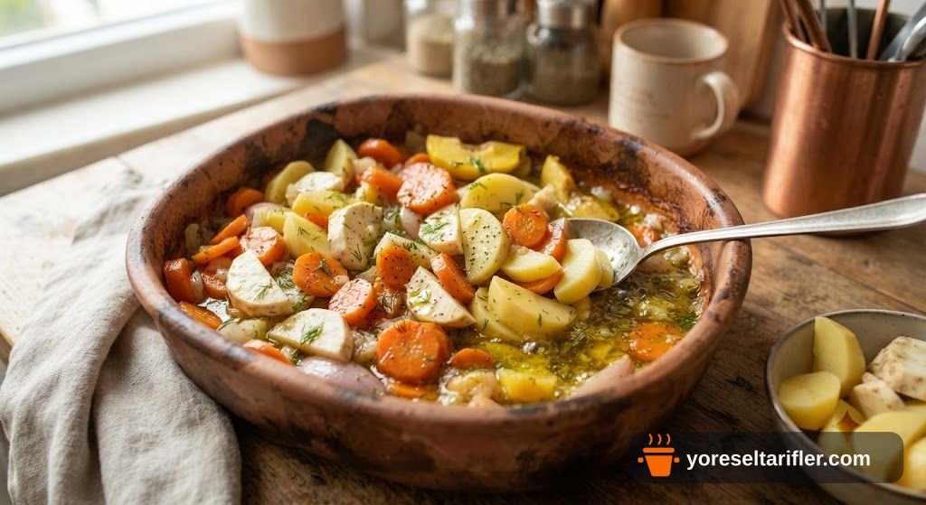 Fırında Ayvalı Zeytinyağlı Kereviz Tarifi — Adım 5