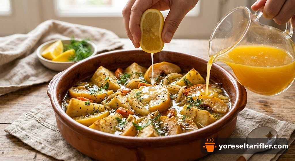 Fırında Ayvalı Zeytinyağlı Kereviz Tarifi — Adım 8