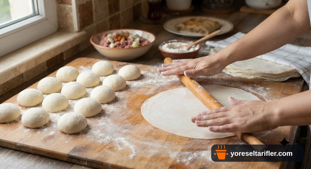 Fırında Çiğ Börek (Çibörek) Tarifi — Adım 2