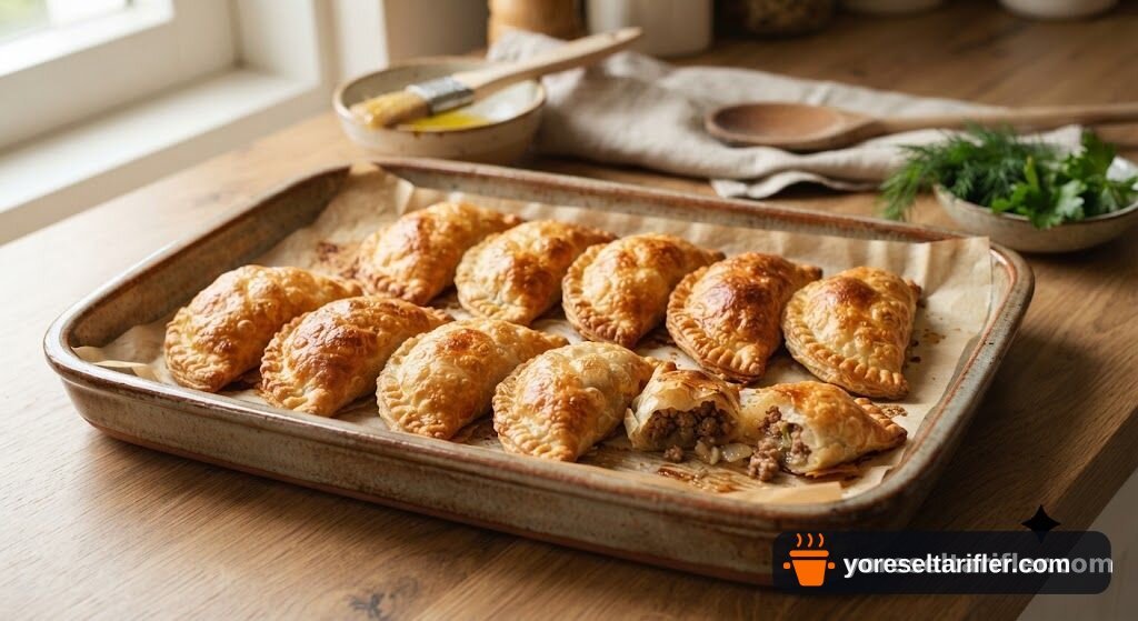 Fırında Çiğ Börek (Çibörek) Tarifi — Adım 5