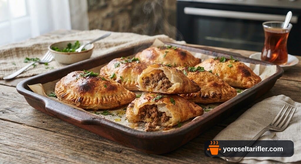 Fırında Çiğ Börek (Çibörek) Tarifi — Adım 6