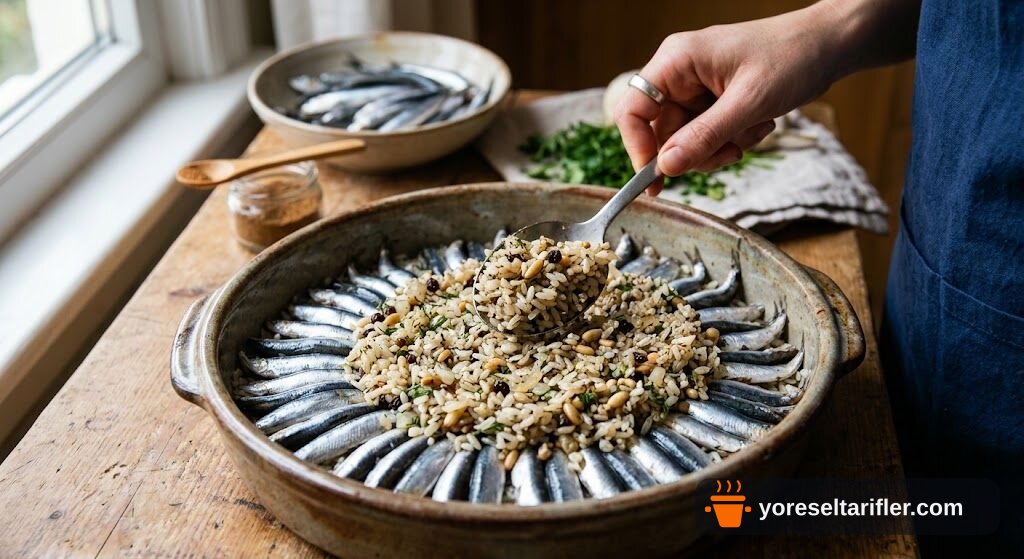 Fırında Hamsili Pilav Tarifi — Adım 5