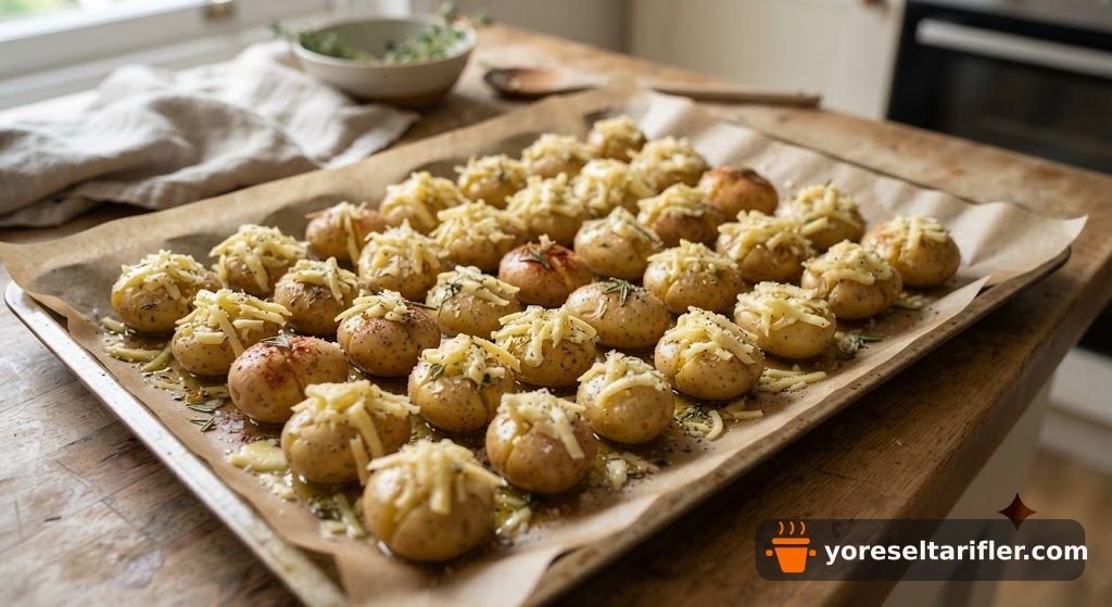 Fırında Kaşarlı Bebek Patates Tarifi — Adım 3