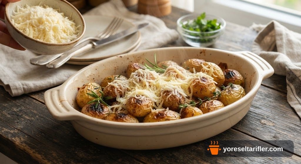Fırında Kaşarlı Bebek Patates Tarifi — Adım 7