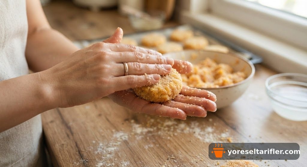 Fırında Kaşarlı Çıtır Tavuk Nugget Tarifi — Adım 6