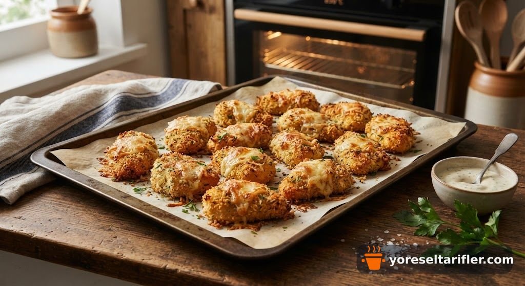Fırında Kaşarlı Çıtır Tavuk Nugget Tarifi — Adım 9