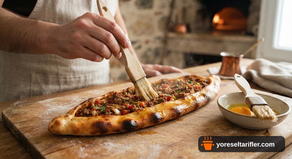 Fırında Kıymalı Pide Tarifi — Adım 14
