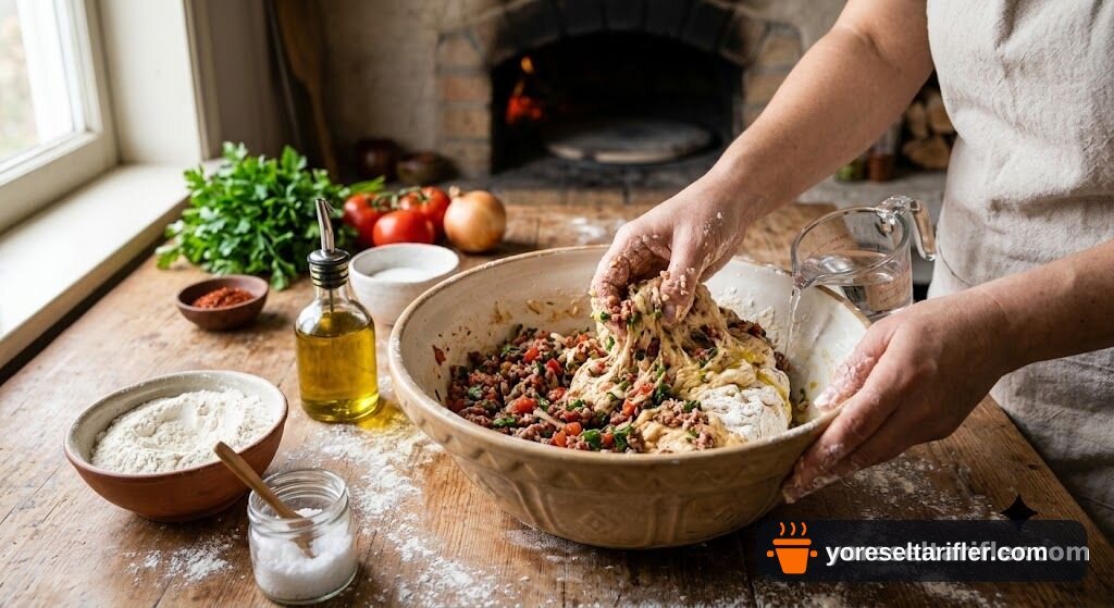 Fırında Kıymalı Pide Tarifi — Adım 2