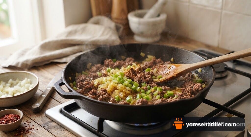 Fırında Kıymalı Yumurta Tarifi — Adım 2