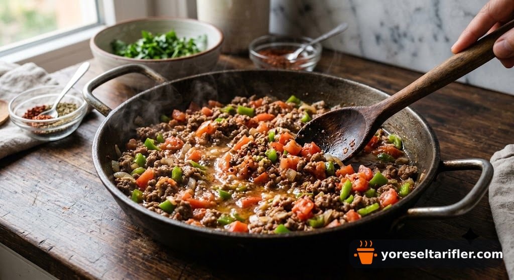 Fırında Kıymalı Yumurta Tarifi — Adım 3
