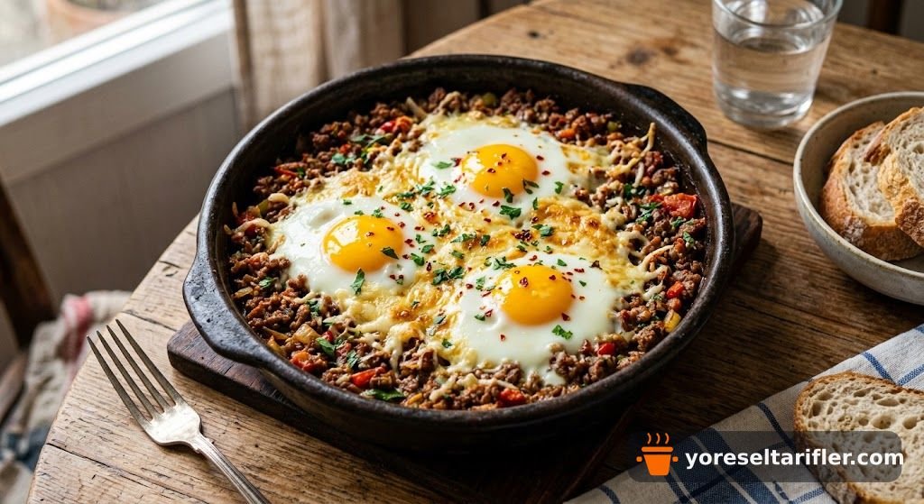 Fırında Kıymalı Yumurta Tarifi — Adım 4