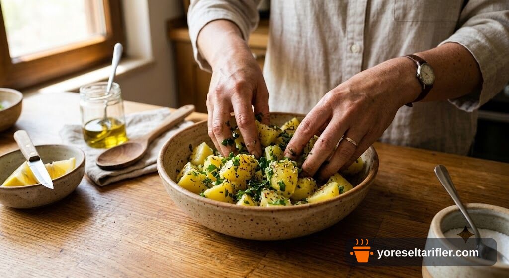 Fırında Limonlu Sarımsaklı Patates Tarifi — Adım 6